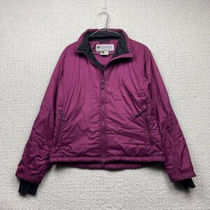 Columbia Titanium  Interchange Insulated Quilted Jacket Purple Wom Sz M Hike